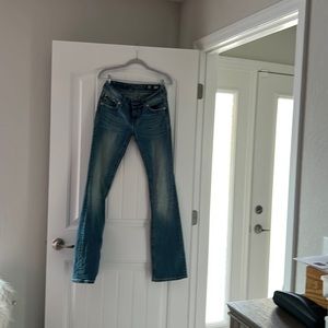 Miss me jeans with accented pockets